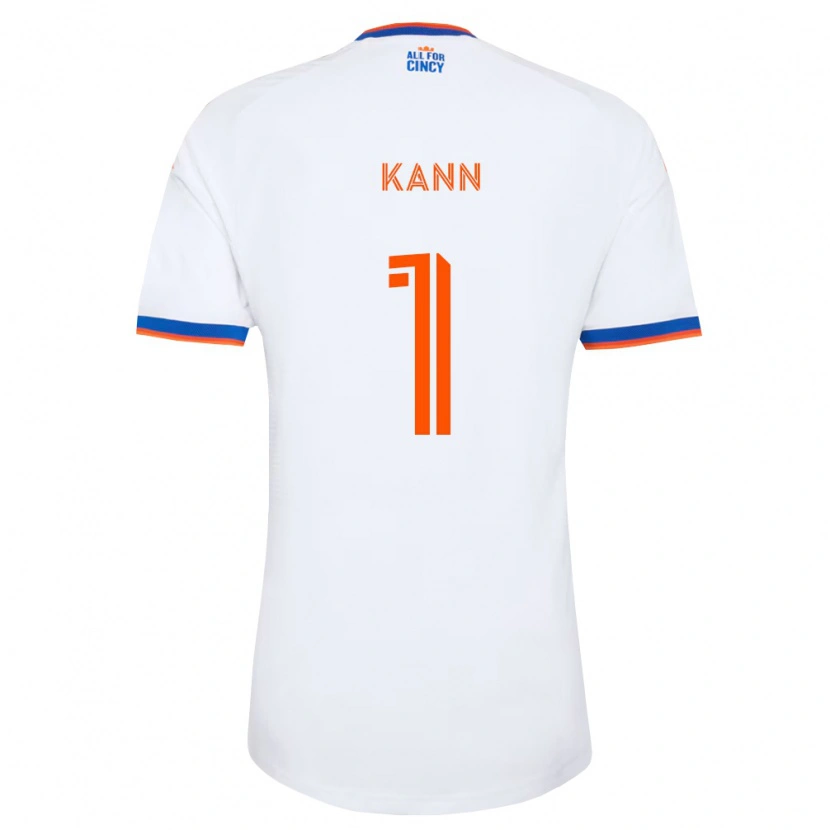 Danxen Kinderen Alec Kann #1 Wit Marineblauw Oranje Uitshirt Uittenue 2026/27 T-Shirt