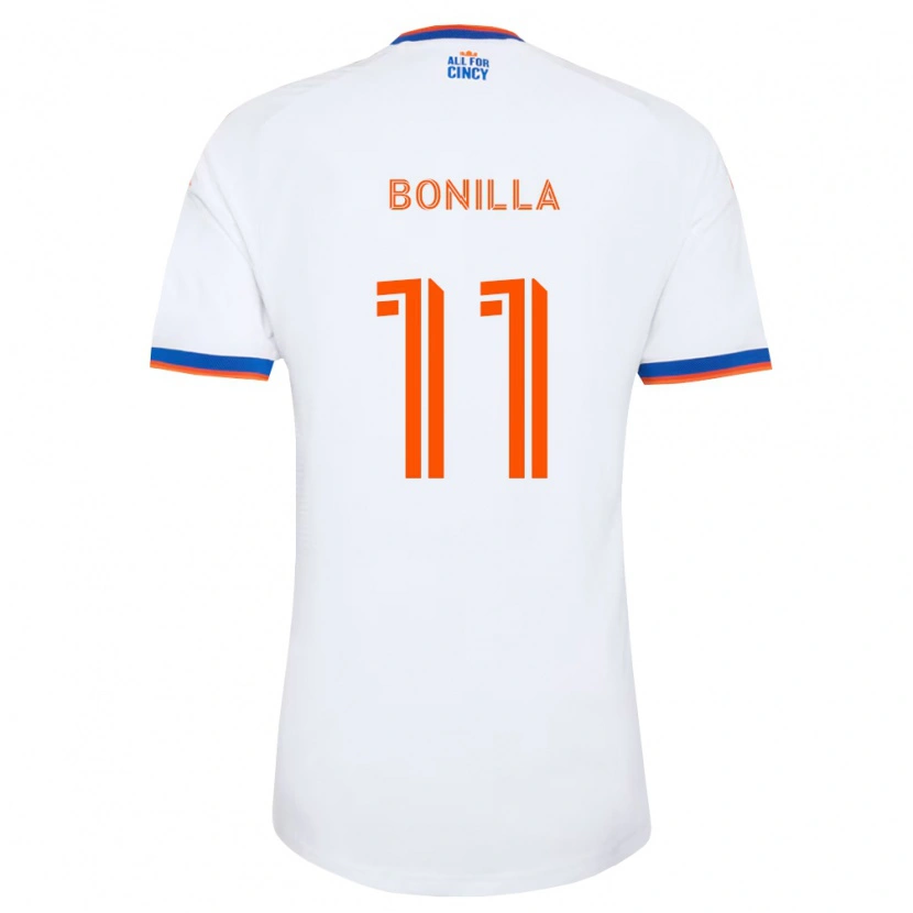 Danxen Kinderen Jarell Bonilla #11 Wit Marineblauw Oranje Uitshirt Uittenue 2026/27 T-Shirt