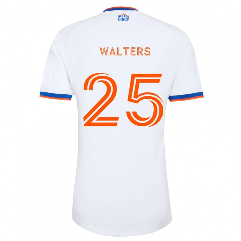 Danxen Kinderen Paul Walters #25 Wit Marineblauw Oranje Uitshirt Uittenue 2026/27 T-Shirt