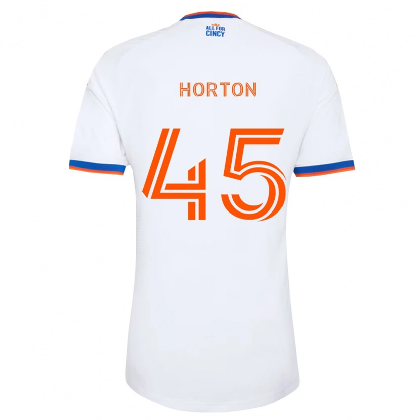 Danxen Kinderen Philip Horton #45 Wit Marineblauw Oranje Uitshirt Uittenue 2026/27 T-Shirt