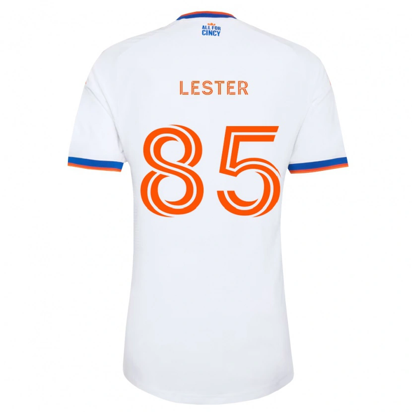 Danxen Kinderen Dominick Lester #85 Wit Marineblauw Oranje Uitshirt Uittenue 2026/27 T-Shirt
