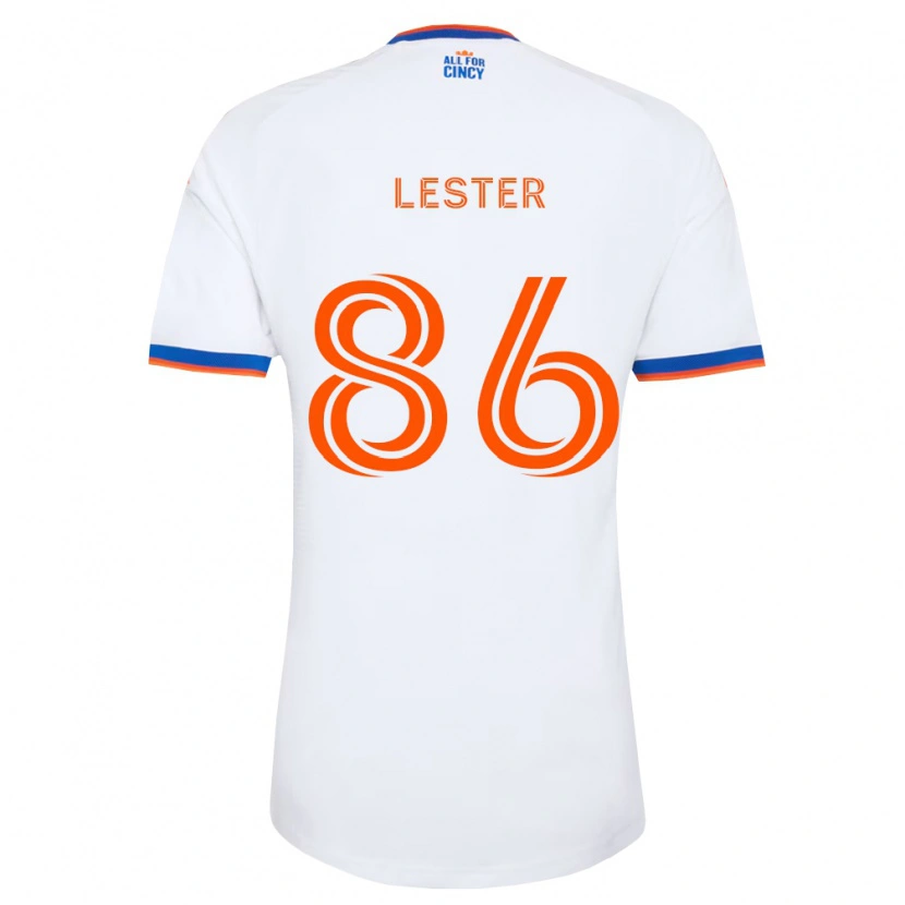 Danxen Kinderen Jaylen Lester #86 Wit Marineblauw Oranje Uitshirt Uittenue 2026/27 T-Shirt