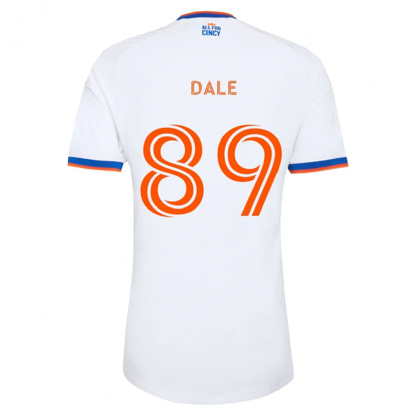 Danxen Kinderen Connor Dale #89 Wit Marineblauw Oranje Uitshirt Uittenue 2026/27 T-Shirt
