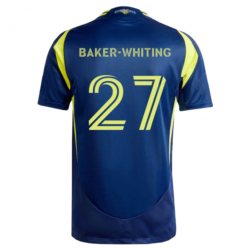 Danxen Kinderen Reed Baker-Whiting #27 Geel Marineblauw Uitshirt Uittenue 2026/27 T-Shirt