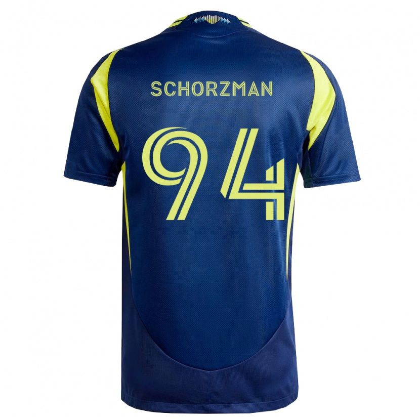 Danxen Kinderen Eamon Schorzman #94 Geel Marineblauw Uitshirt Uittenue 2026/27 T-Shirt