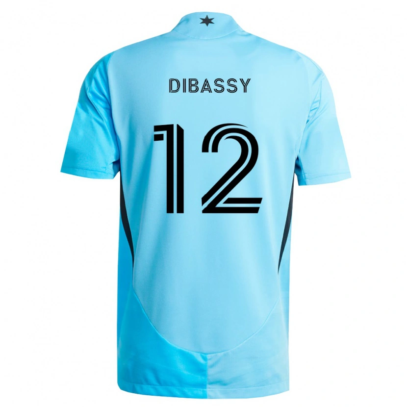 Danxen Kinderen Bakaye Dibassy #12 Lichtblauw Zwart Uitshirt Uittenue 2026/27 T-Shirt