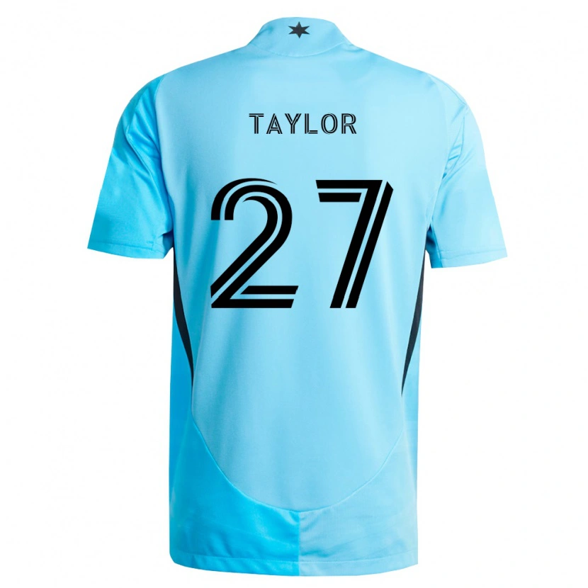 Danxen Kinderen D.j. Taylor #27 Lichtblauw Zwart Uitshirt Uittenue 2026/27 T-Shirt
