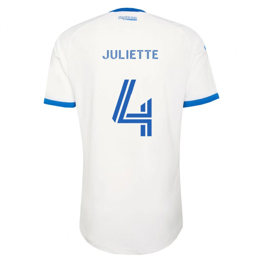 Danxen Kinderen Perreault Juliette #4 Hemelsblauw Wit Uitshirt Uittenue 2026/27 T-Shirt