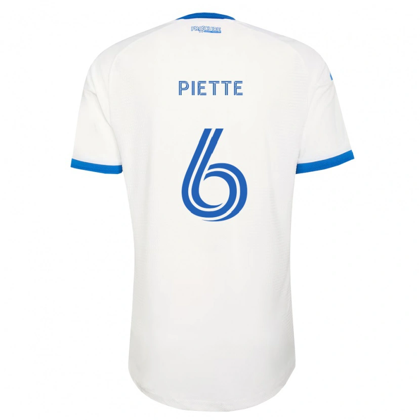 Danxen Kinderen Samuel Piette #6 Hemelsblauw Wit Uitshirt Uittenue 2026/27 T-Shirt