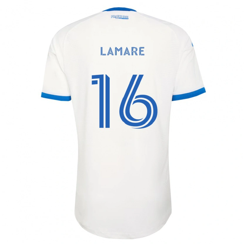 Danxen Kinderen Samuel Lamare #16 Hemelsblauw Wit Uitshirt Uittenue 2026/27 T-Shirt