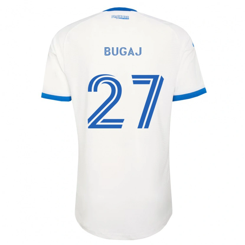 Danxen Kinderen Dawid Bugaj #27 Hemelsblauw Wit Uitshirt Uittenue 2026/27 T-Shirt