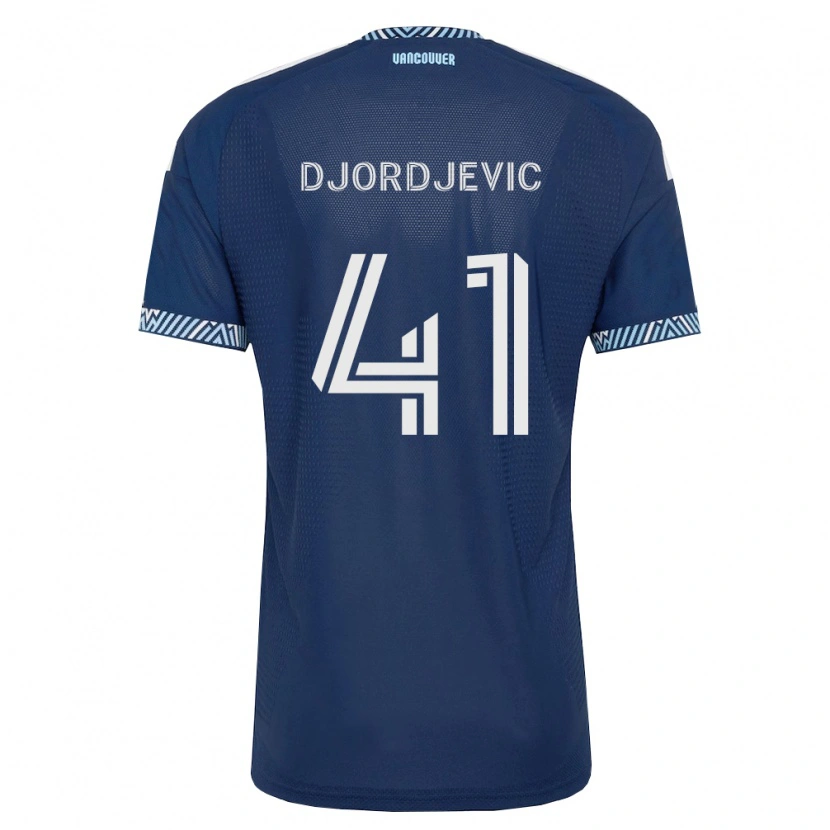 Danxen Kinderen Nikola Djordjevic #41 Diep Blauw Wit Uitshirt Uittenue 2026/27 T-Shirt