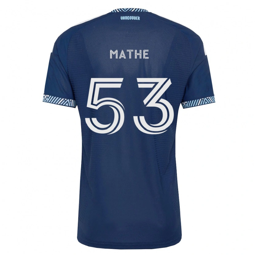 Danxen Kinderen Immanuel Mathe #53 Diep Blauw Wit Uitshirt Uittenue 2026/27 T-Shirt