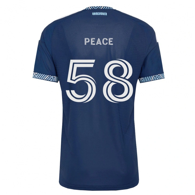 Danxen Kinderen Jesse Peace #58 Diep Blauw Wit Uitshirt Uittenue 2026/27 T-Shirt