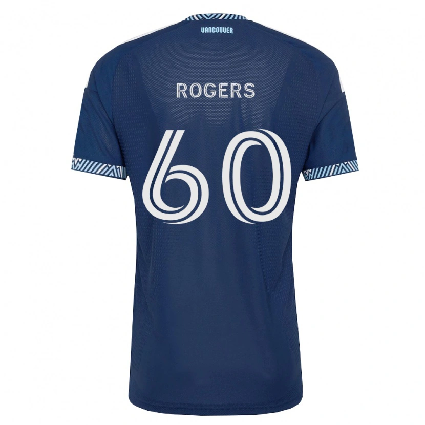 Danxen Kinderen Sam Rogers #60 Diep Blauw Wit Uitshirt Uittenue 2026/27 T-Shirt