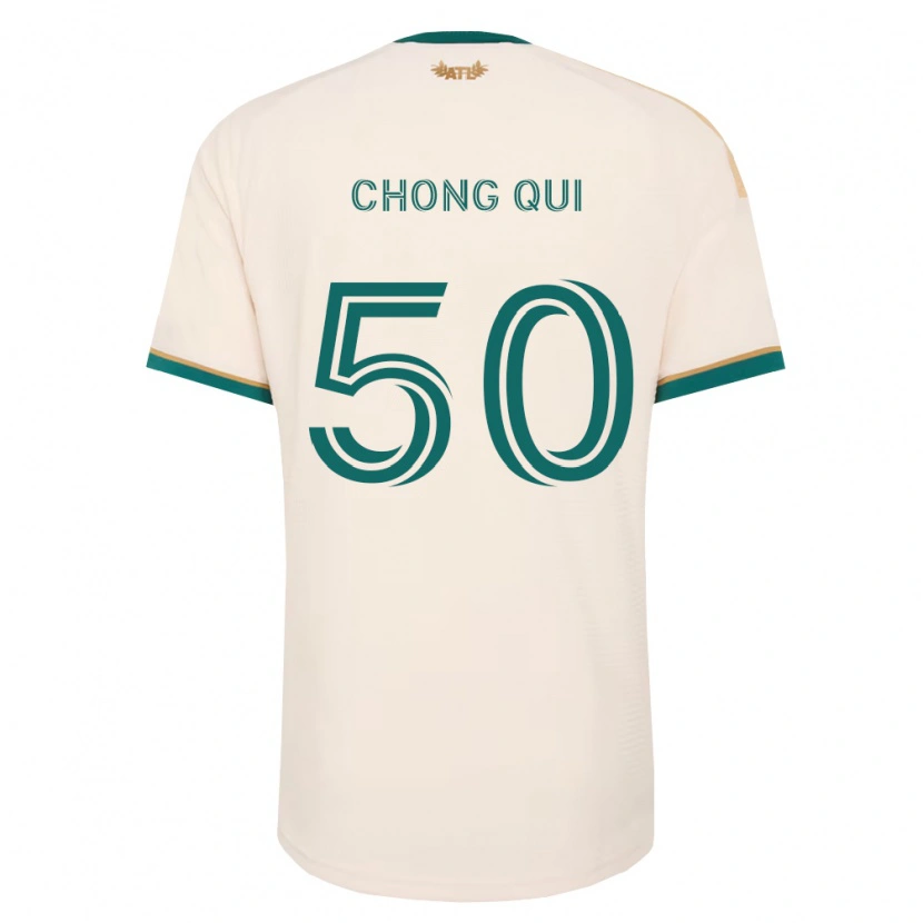 Danxen Kinderen Dominik Chong Qui #50 Champagne Groen Uitshirt Uittenue 2026/27 T-Shirt