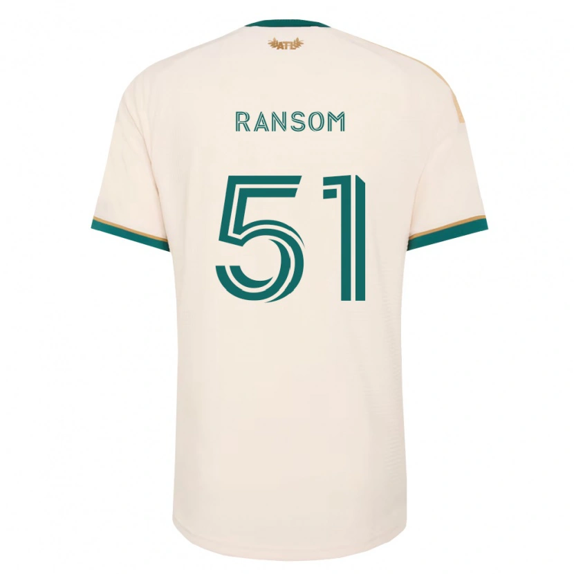 Danxen Kinderen Jonathan Ransom #51 Champagne Groen Uitshirt Uittenue 2026/27 T-Shirt