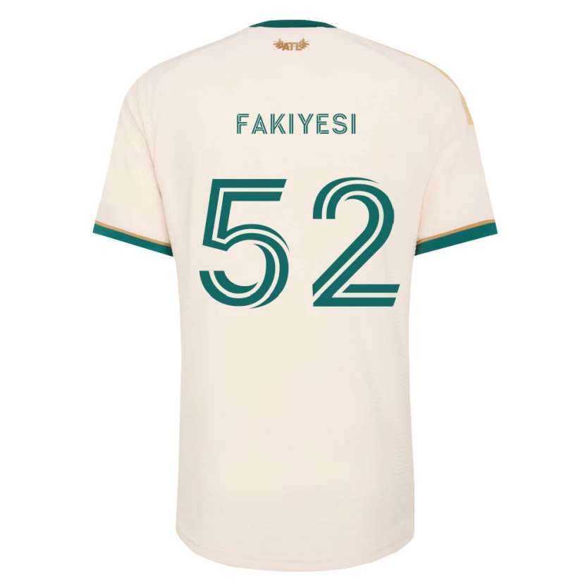 Danxen Kinderen Seyi Fakiyesi #52 Champagne Groen Uitshirt Uittenue 2026/27 T-Shirt