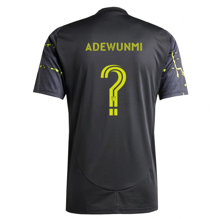 Danxen Kinderen Immanuel Adewunmi #0 Fluorescerend Geel Zwart Uitshirt Uittenue 2026/27 T-Shirt
