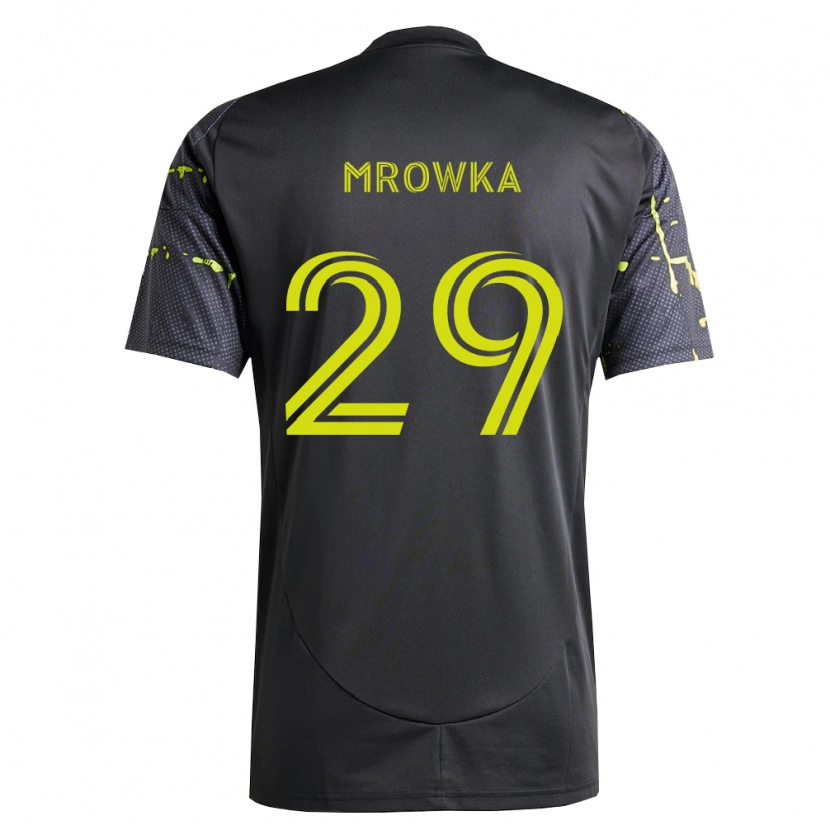 Danxen Kinderen Cole Mrowka #29 Fluorescerend Geel Zwart Uitshirt Uittenue 2026/27 T-Shirt