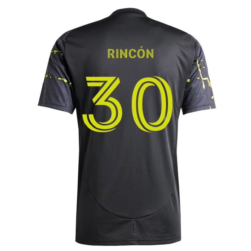 Danxen Kinderen Nicolás Rincón #30 Fluorescerend Geel Zwart Uitshirt Uittenue 2026/27 T-Shirt