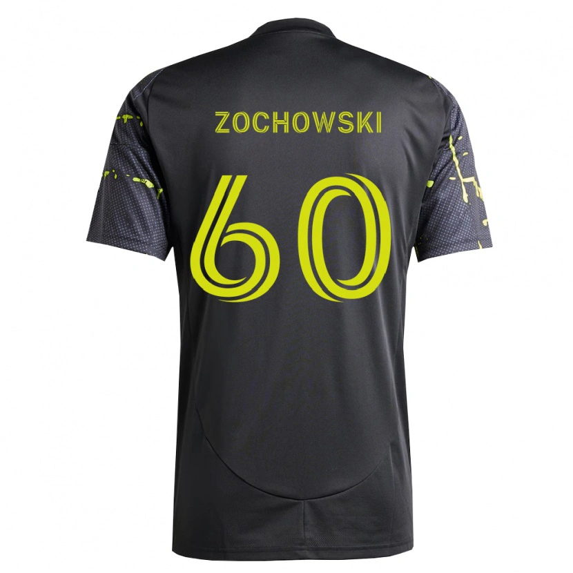 Danxen Kinderen Alex Zochowski #60 Fluorescerend Geel Zwart Uitshirt Uittenue 2026/27 T-Shirt