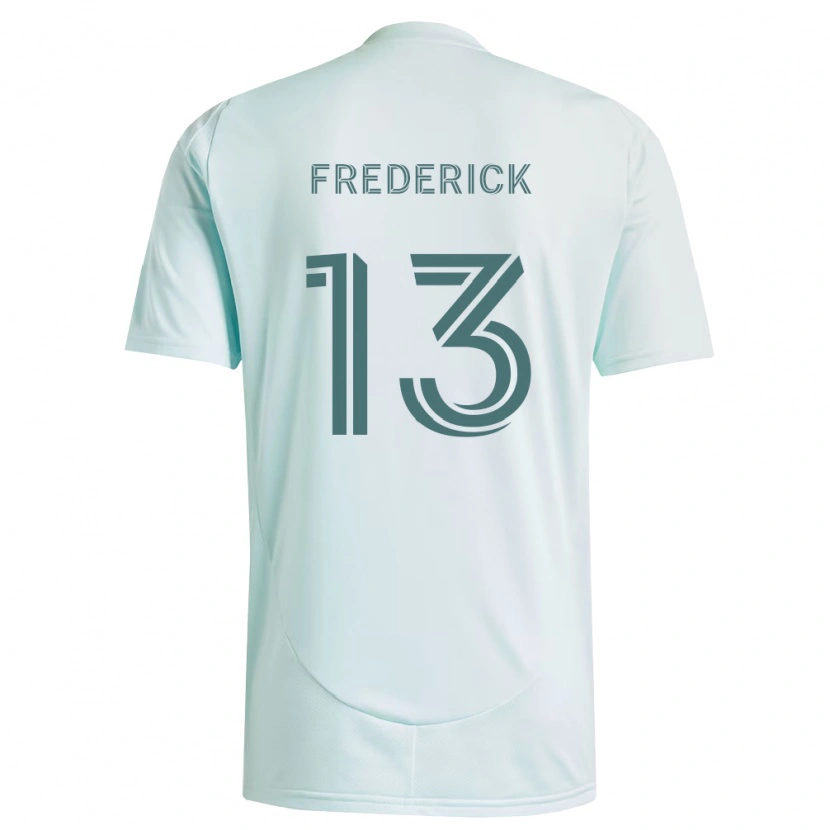 Danxen Kinderen Wayne Frederick #13 Wit Lichtgroen Uitshirt Uittenue 2026/27 T-Shirt