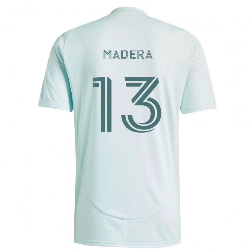 Danxen Kinderen Cristopher Madera #13 Wit Lichtgroen Uitshirt Uittenue 2026/27 T-Shirt