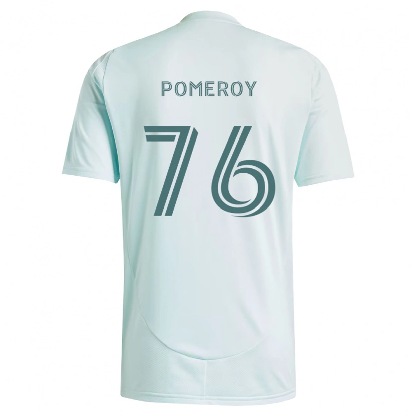 Danxen Kinderen Jack Pomeroy #76 Wit Lichtgroen Uitshirt Uittenue 2026/27 T-Shirt
