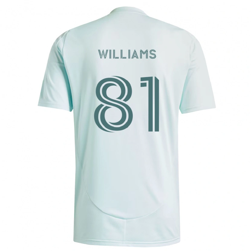 Danxen Kinderen Dash Williams #81 Wit Lichtgroen Uitshirt Uittenue 2026/27 T-Shirt