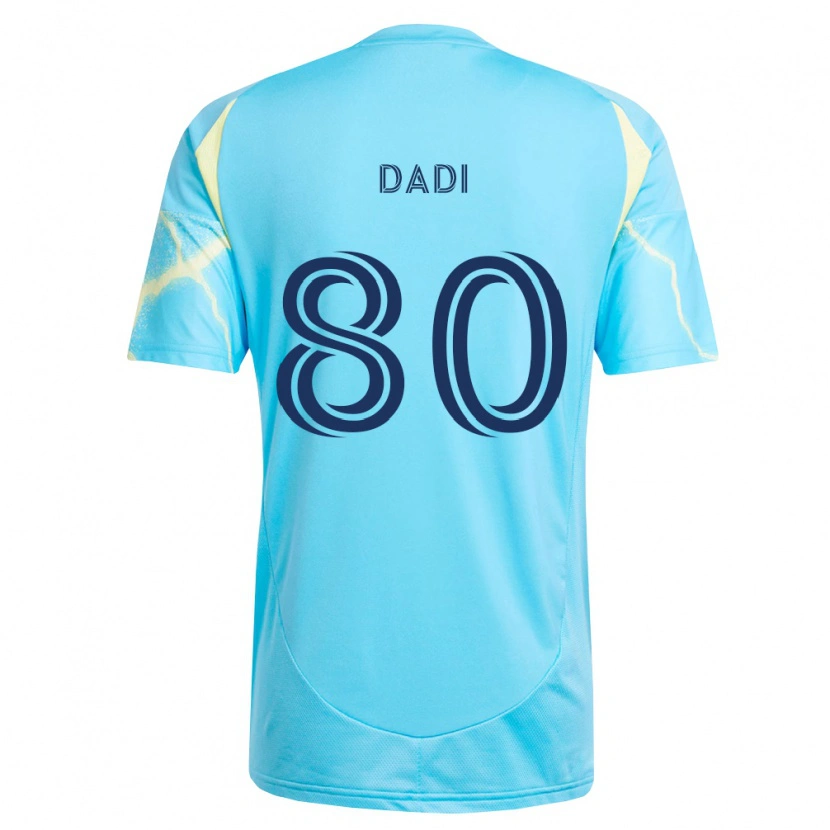 Danxen Kinderen Paco Dadi #80 Lichtblauw Zwart Lichtgeel Uitshirt Uittenue 2026/27 T-Shirt