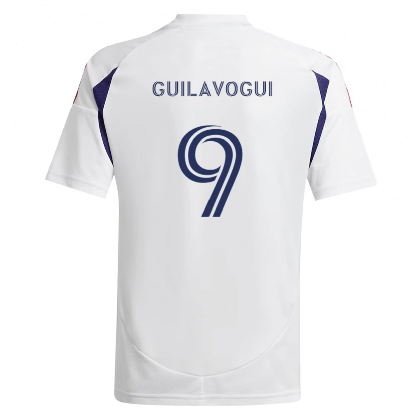 Danxen Kinderen Morgan Guilavogui #9 Koninklijk Blauw Rood Bruin Uitshirt Uittenue 2026/27 T-Shirt