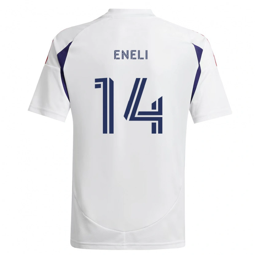 Danxen Kinderen Emeka Eneli #14 Koninklijk Blauw Rood Bruin Uitshirt Uittenue 2026/27 T-Shirt