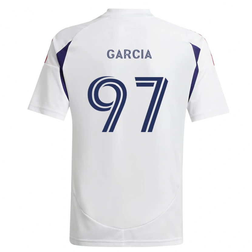 Danxen Kinderen Gilberto Garcia #97 Koninklijk Blauw Rood Bruin Uitshirt Uittenue 2026/27 T-Shirt