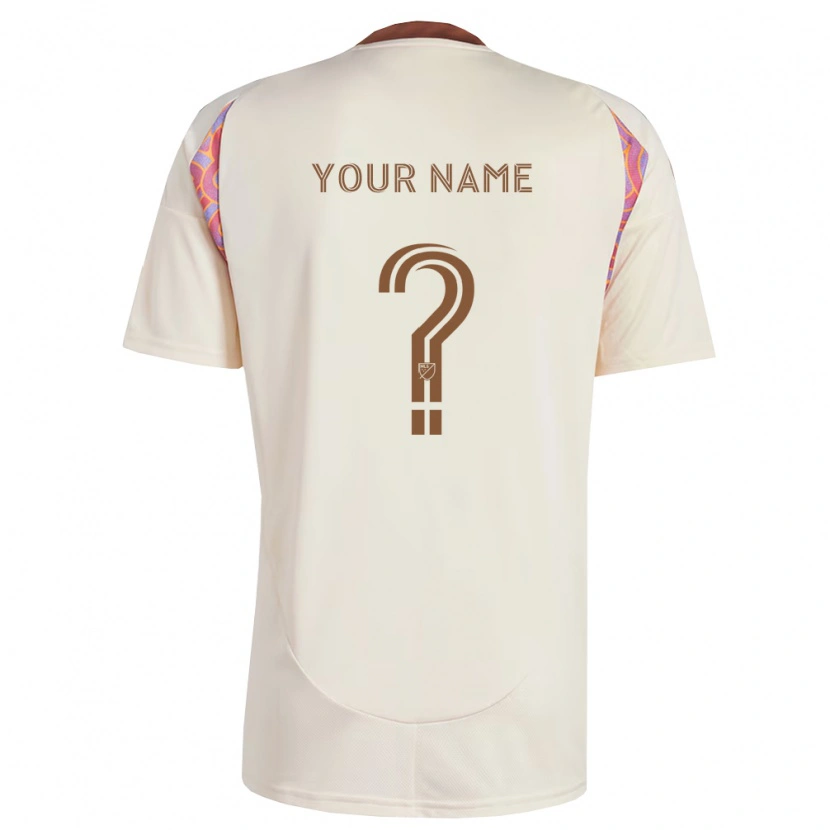 Danxen Kinderen Uw Naam #0 Off-White Roze Uitshirt Uittenue 2026/27 T-Shirt