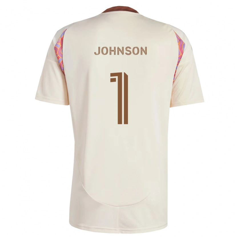 Danxen Kinderen Sean Johnson #1 Off-White Roze Uitshirt Uittenue 2026/27 T-Shirt
