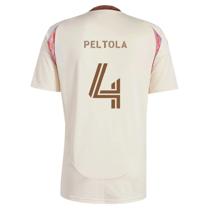 Danxen Kinderen Matti Peltola #4 Off-White Roze Uitshirt Uittenue 2026/27 T-Shirt