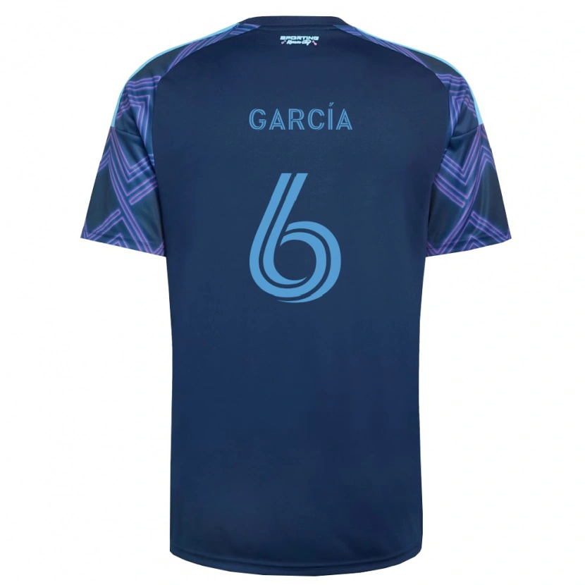 Danxen Kinderen Manu García #6 Koninklijk Blauw Paars Uitshirt Uittenue 2026/27 T-Shirt