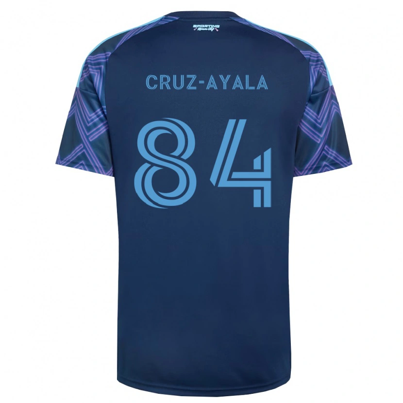 Danxen Kinderen Luis Cruz-Ayala #84 Koninklijk Blauw Paars Uitshirt Uittenue 2026/27 T-Shirt