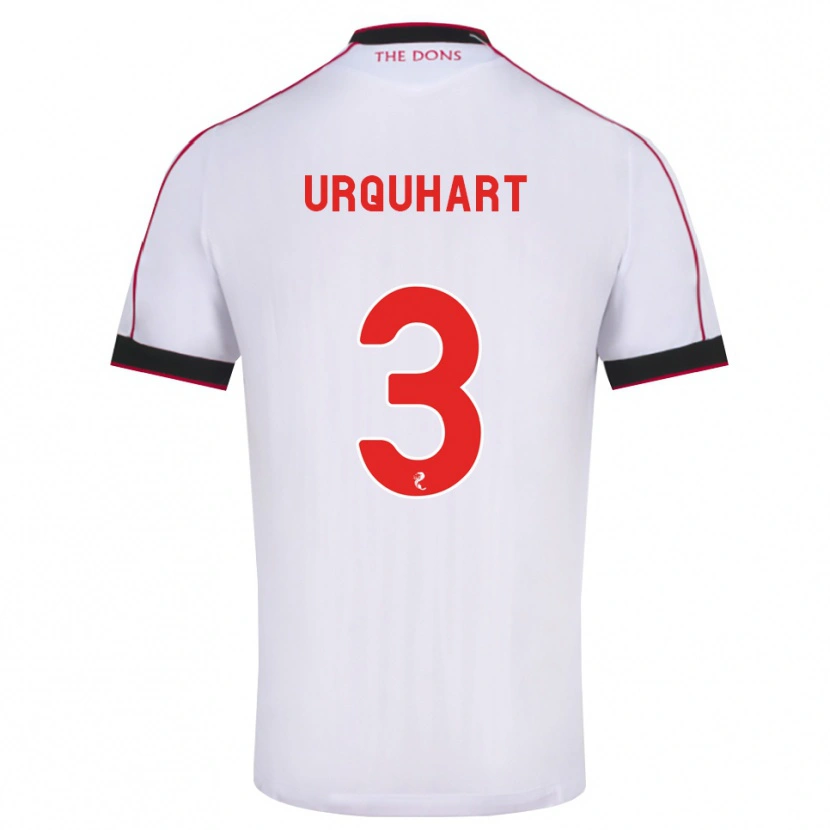 Danxen Kinderen Millie Urquhart #3 Zwart Rood Wit Uitshirt Uittenue 2026/27 T-Shirt