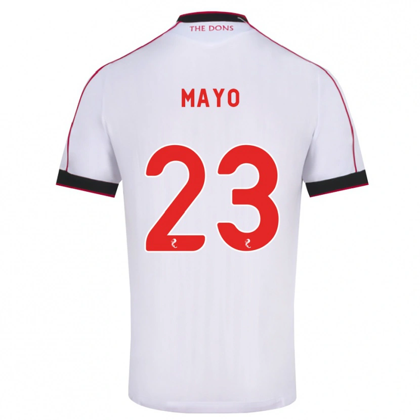 Danxen Kinderen Lewis Mayo #23 Zwart Rood Wit Uitshirt Uittenue 2026/27 T-Shirt