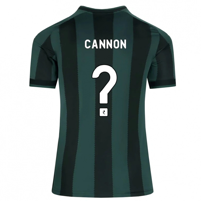 Danxen Kinderen Aidan Cannon #0 Donkerleigrijs Zwart Uitshirt Uittenue 2026/27 T-Shirt