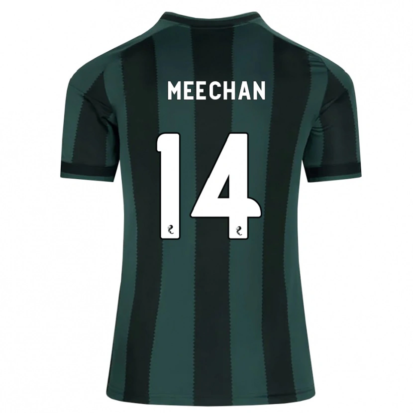Danxen Kinderen Nathan Meechan #14 Donkerleigrijs Zwart Uitshirt Uittenue 2026/27 T-Shirt