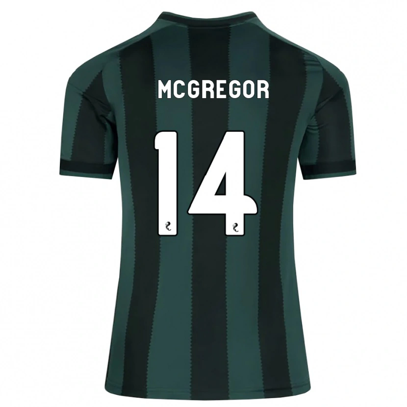 Danxen Kinderen Shannon Mcgregor #14 Donkerleigrijs Zwart Uitshirt Uittenue 2026/27 T-Shirt