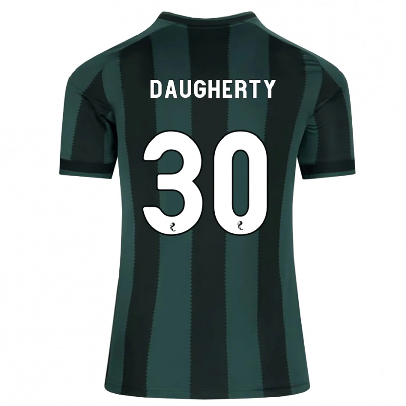 Danxen Kinderen Kelsey Daugherty #30 Donkerleigrijs Zwart Uitshirt Uittenue 2026/27 T-Shirt