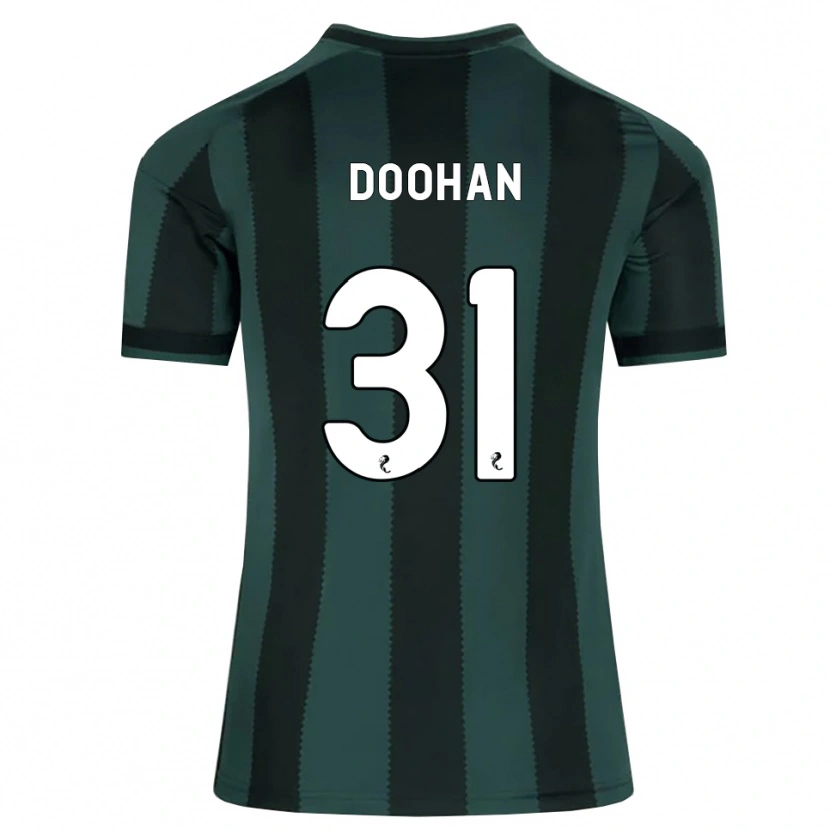 Danxen Kinderen Ross Doohan #31 Donkerleigrijs Zwart Uitshirt Uittenue 2026/27 T-Shirt