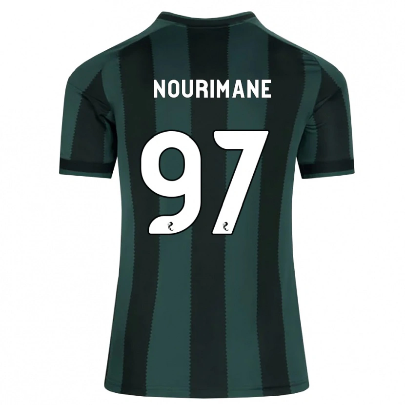Danxen Kinderen Addi Nourimane #97 Donkerleigrijs Zwart Uitshirt Uittenue 2026/27 T-Shirt
