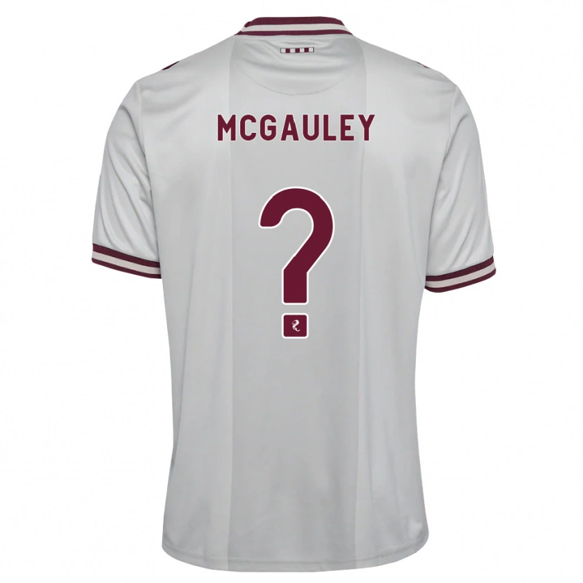 Danxen Kinderen Carson Mcgauley #0 Wit Bordeauxrood Uitshirt Uittenue 2026/27 T-Shirt