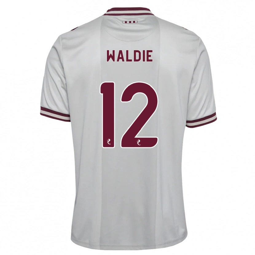 Danxen Kinderen Lizzie Waldie #12 Wit Bordeauxrood Uitshirt Uittenue 2026/27 T-Shirt