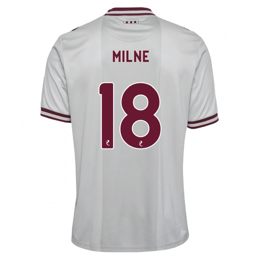 Danxen Kinderen Harry Milne #18 Wit Bordeauxrood Uitshirt Uittenue 2026/27 T-Shirt